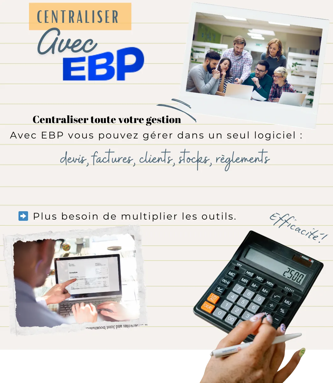 Centralisez toute votre gestion
